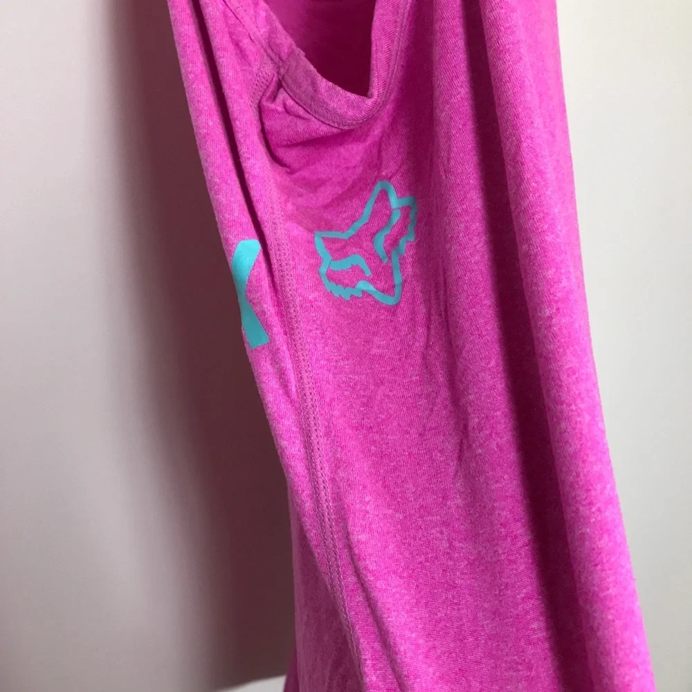 Fox Racing Tank Top Womens Large Pink Sleeveless Shirt Pullover - Picture 7 of 7